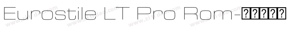 Eurostile LT Pro Rom字体转换
